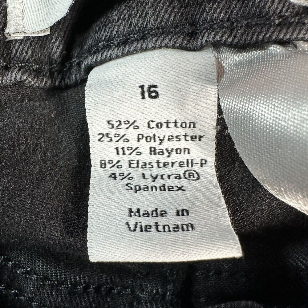 Lane Bryant FLEX High Rise Skinny Womens Size 16 Black Jeans Denim Pants 35x27 - Picture 9 of 10